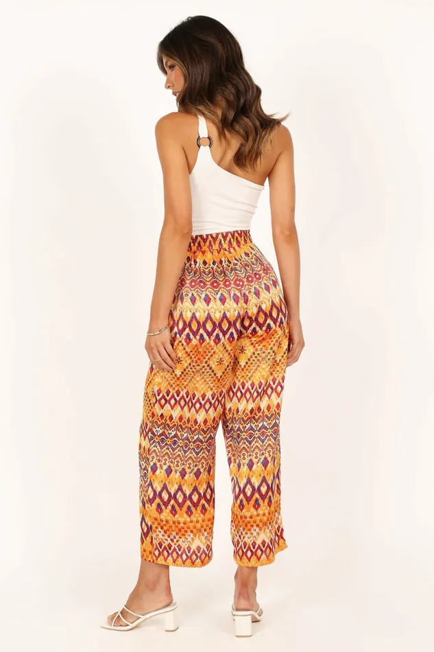 Petal and Pup Marigold Wide Leg Pants Tan Women Pants