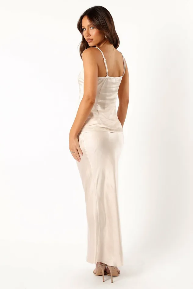 Petal and Pup Matching Sets Women Melrose Maxi Skirt Champagne