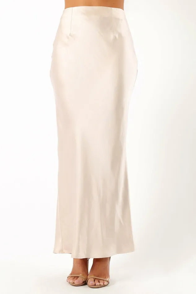 Petal and Pup Matching Sets Women Melrose Maxi Skirt Champagne