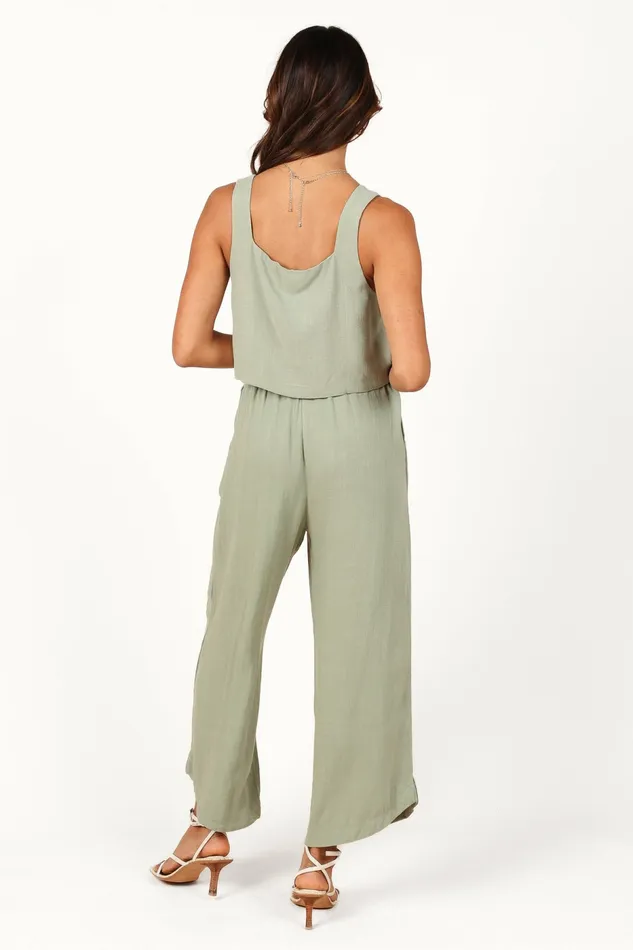 Petal and Pup Pants Women Eleanor High Waisted Pants Green