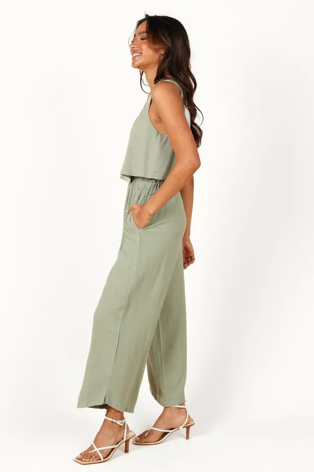 Petal and Pup Pants Women Eleanor High Waisted Pants Green