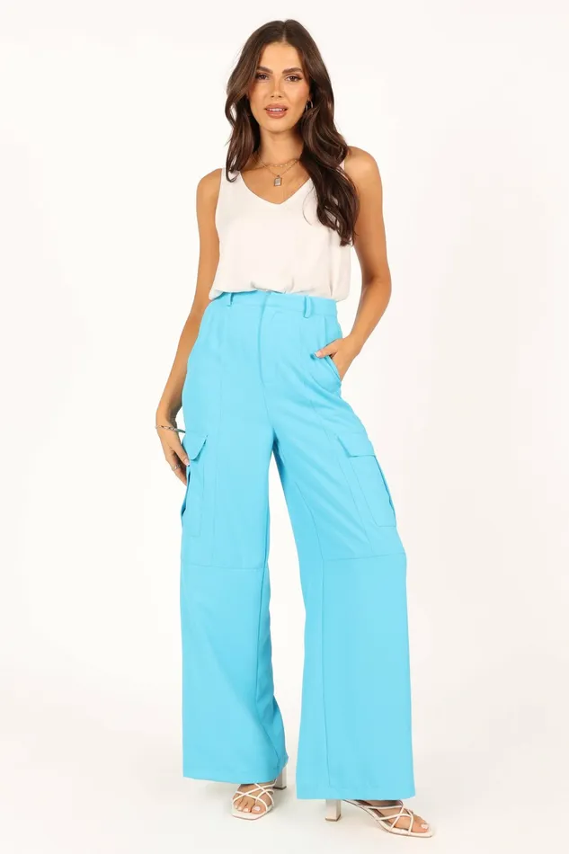Petal and Pup Pants Women Trinny Pant Ocean Blue