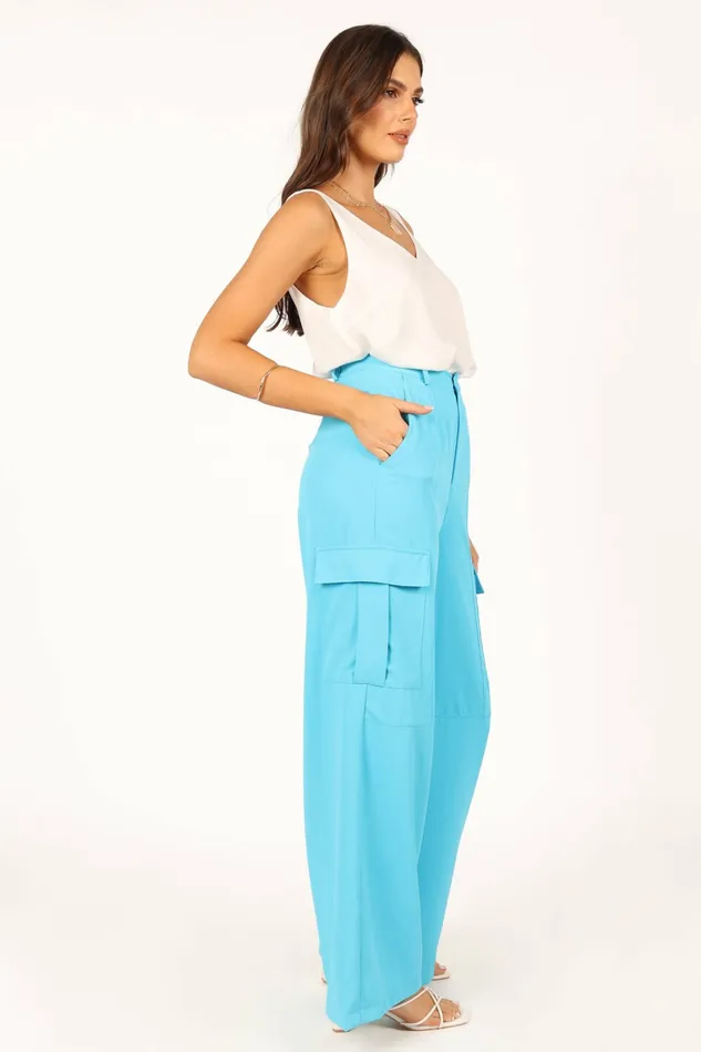 Petal and Pup Pants Women Trinny Pant Ocean Blue