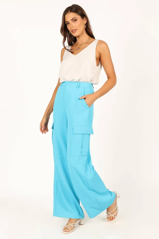 Petal and Pup Pants Women Trinny Pant Ocean Blue