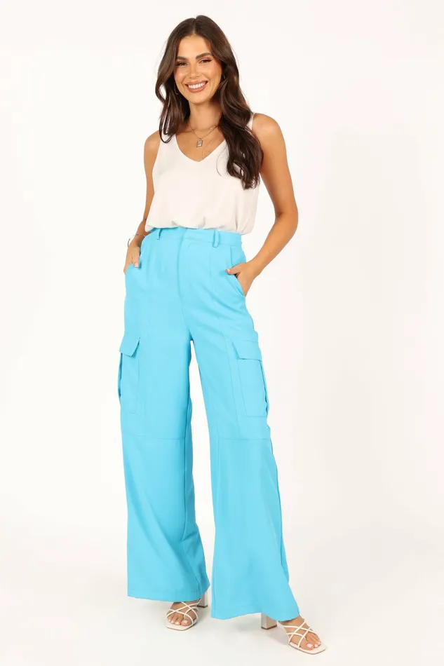 Petal and Pup Pants Women Trinny Pant Ocean Blue