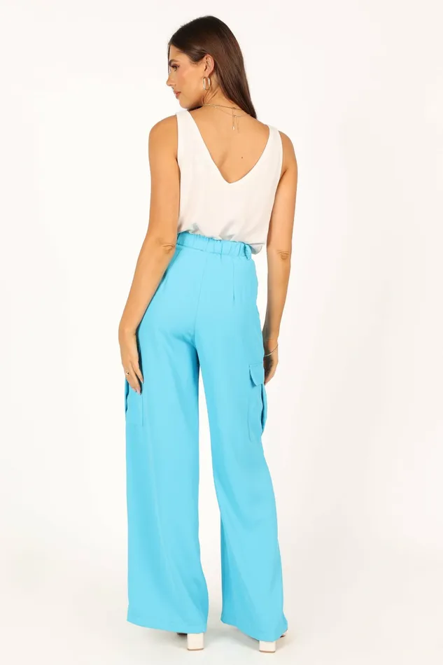 Petal and Pup Pants Women Trinny Pant Ocean Blue