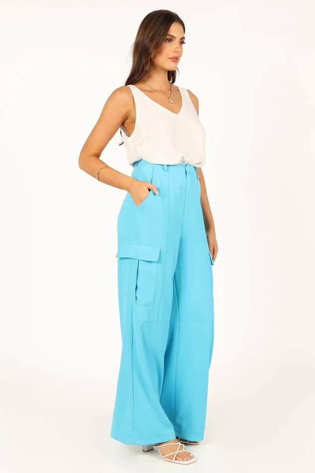 Petal and Pup Pants Women Trinny Pant Ocean Blue