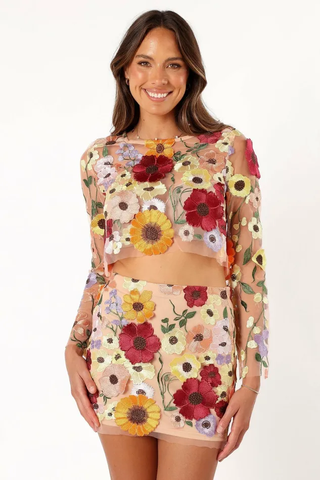 Petal and Pup Skirts Women Wrenn Skirt Pink Bloom