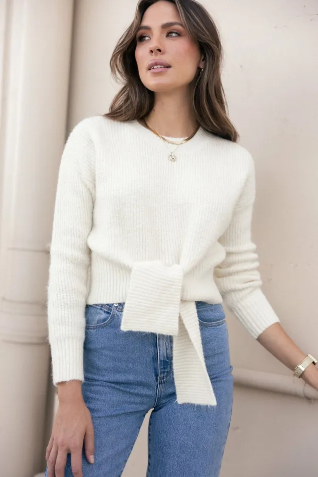 Petal and Pup Sweaters Women Captivate Knit Sweater Cream