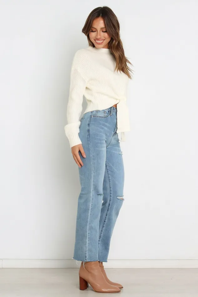 Petal and Pup Sweaters Women Captivate Knit Sweater Cream