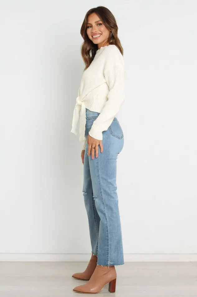 Petal and Pup Sweaters Women Captivate Knit Sweater Cream