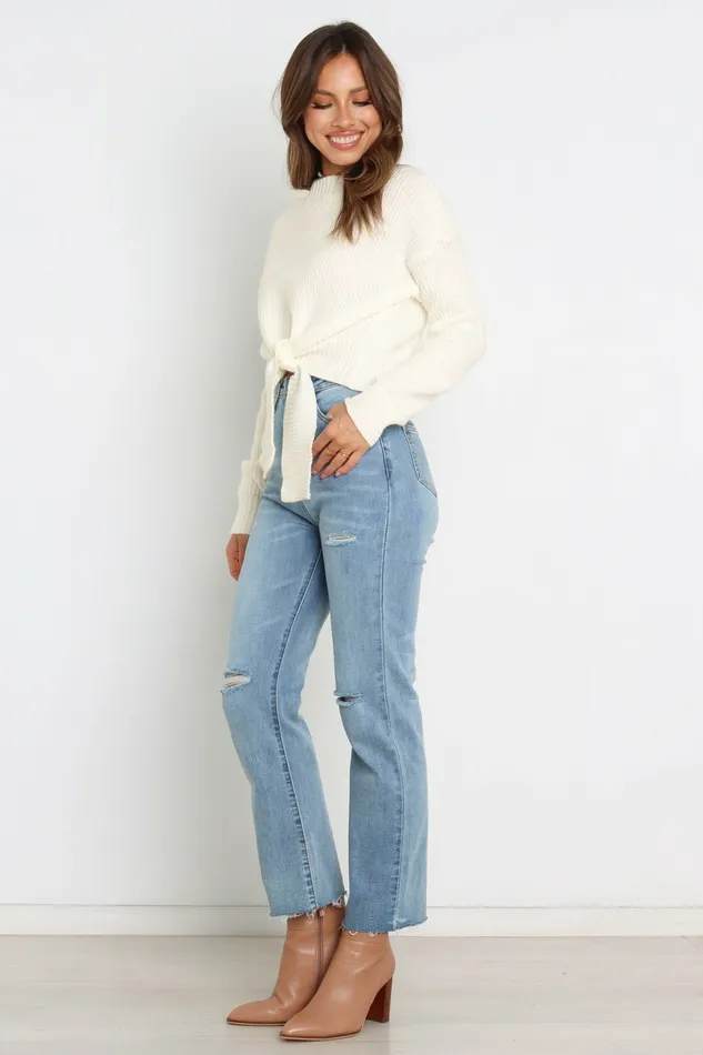 Petal and Pup Sweaters Women Captivate Knit Sweater Cream