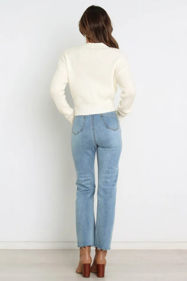 Petal and Pup Sweaters Women Captivate Knit Sweater Cream