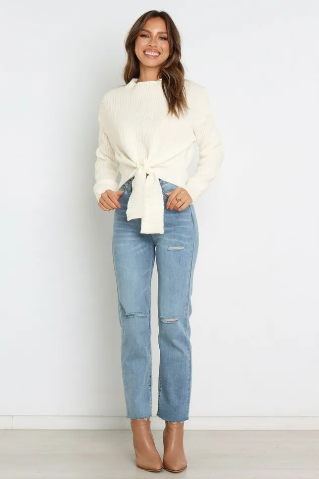 Petal and Pup Sweaters Women Captivate Knit Sweater Cream