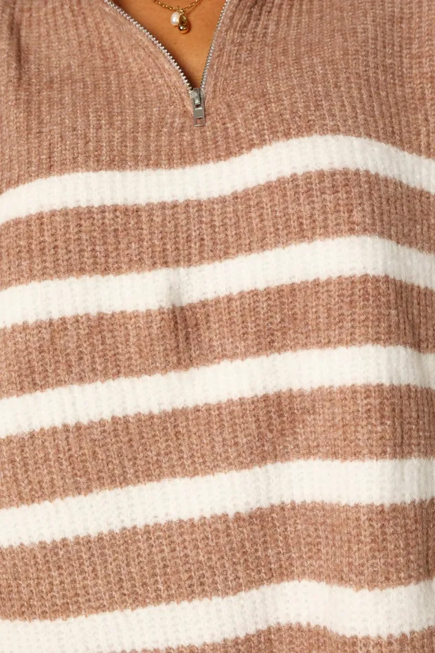 Petal and Pup Sweaters Women Miranda Knit Sweater Taupe