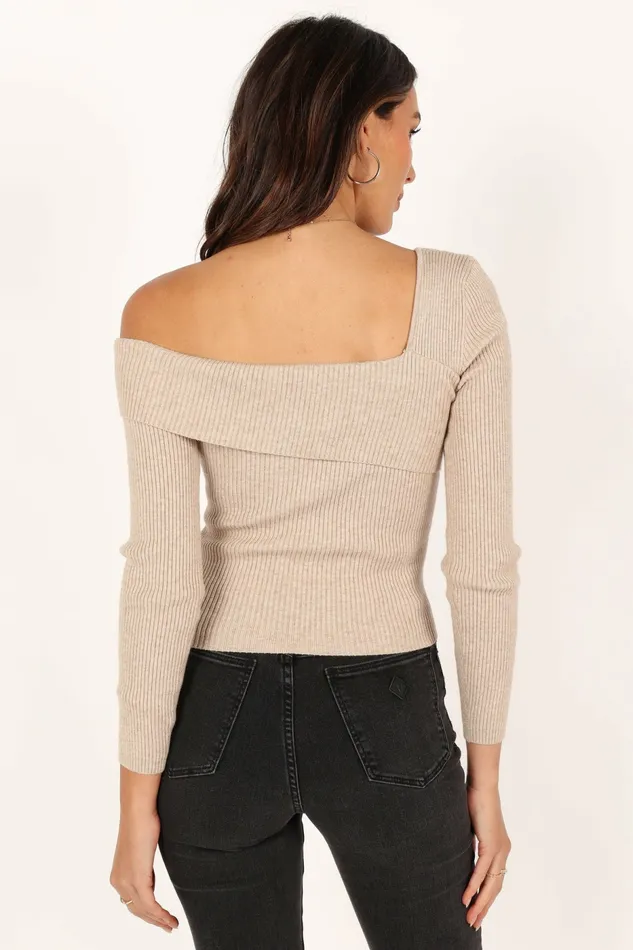 Petal and Pup Tops Women Aleena Knit Top Oatmeal