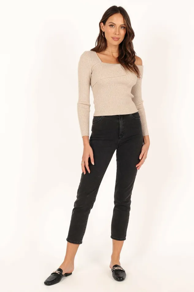 Petal and Pup Tops Women Aleena Knit Top Oatmeal