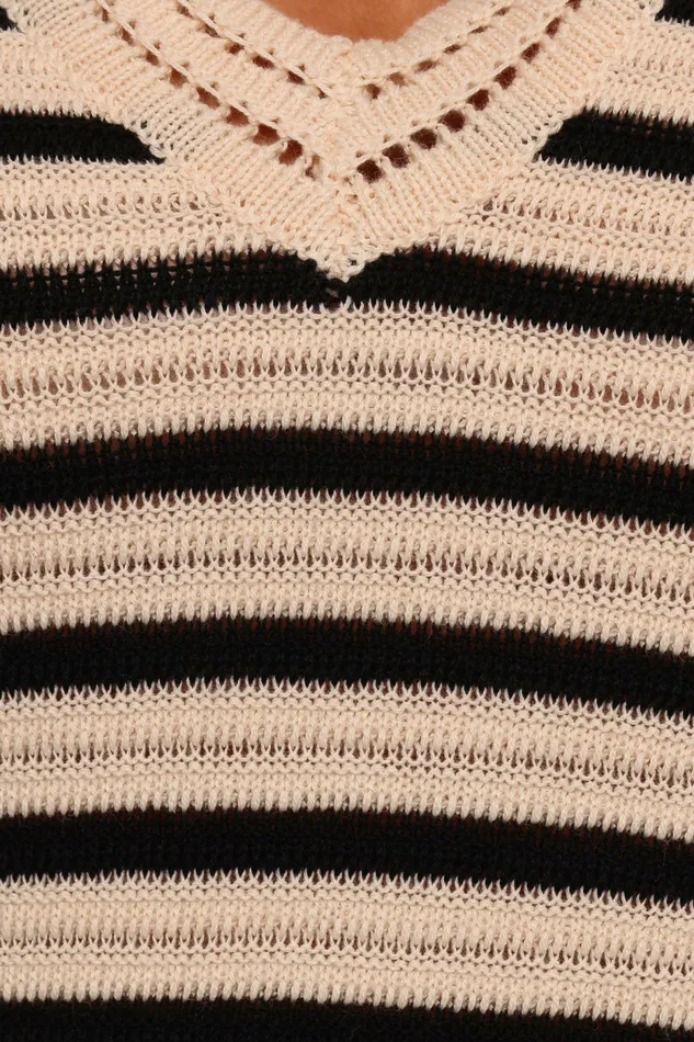 Petal and Pup Vega Midi Dress Black Stripe Women Dresses