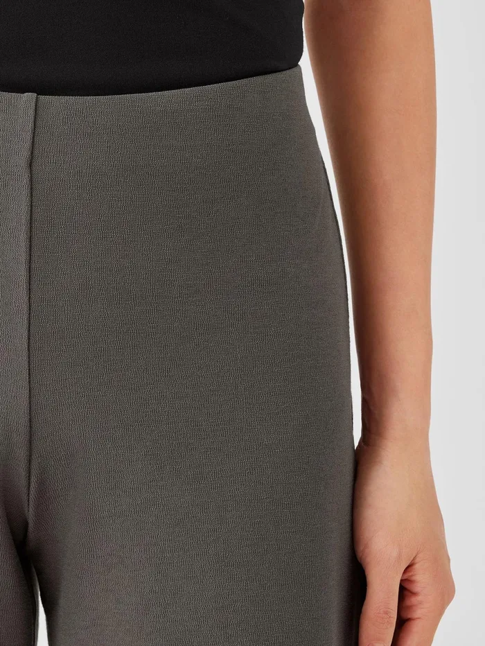 Petite Women Eileen Fisher Washable Stretch Crepe WideLeg Pant Black