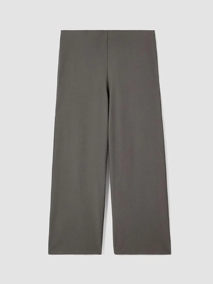 Petite Women Eileen Fisher Washable Stretch Crepe WideLeg Pant Black