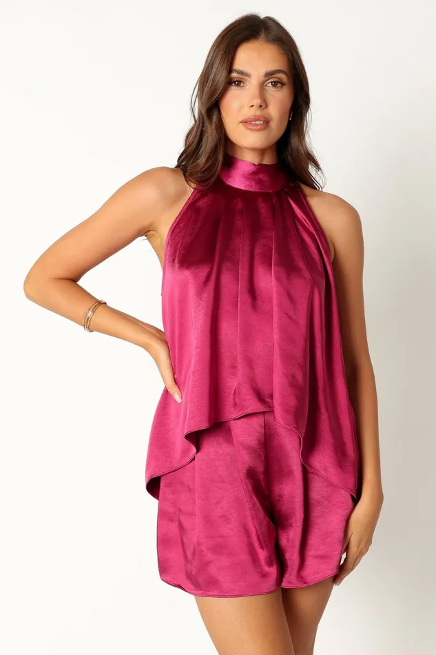 Phoebe Short Set Magenta Matching Sets Petal and Pup Women