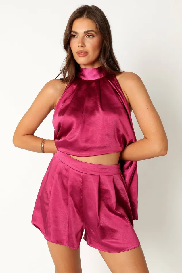 Phoebe Short Set Magenta Matching Sets Petal and Pup Women