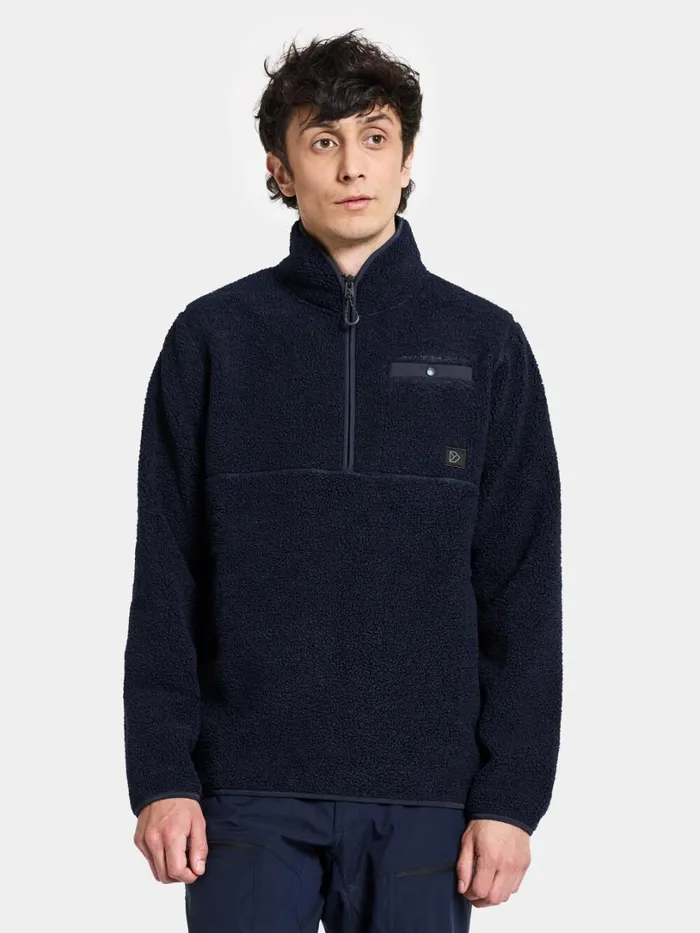 Phoenix Halfzip Dark Night Blue Men Didriksons Fleece and Midlayers