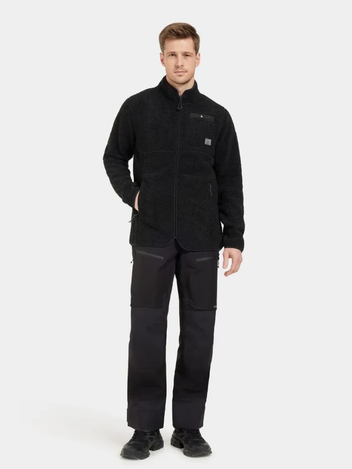 Phoenix Men039s Fullzip Black Men Didriksons Fleece and Midlayers
