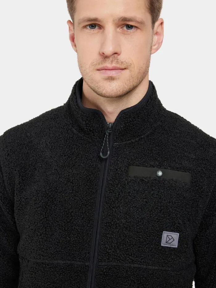 Phoenix Men039s Fullzip Black Men Didriksons Fleece and Midlayers