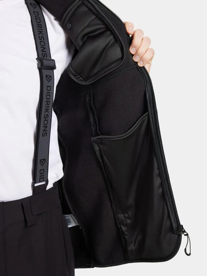 Phoenix Men039s Fullzip Black Men Didriksons Fleece and Midlayers