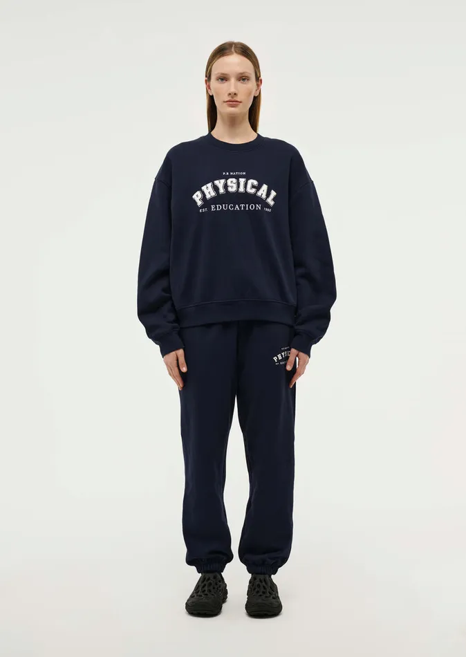 PHYSICAL SWEAT IN DARK NAVY Women Sweatshirts PE Nation