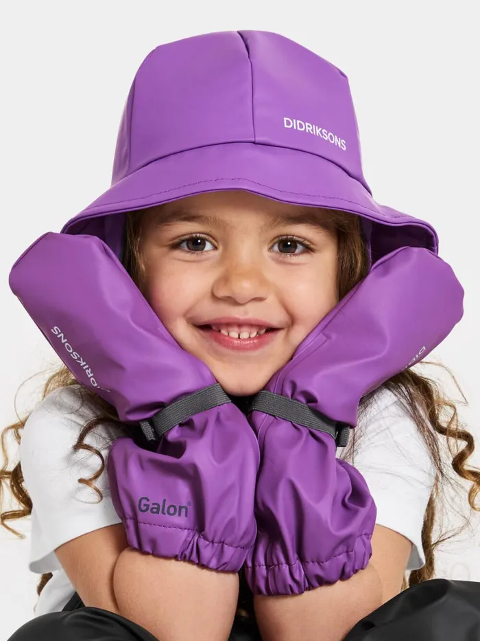 Pileglove Kid039s 8 Tulip Purple Kids Didriksons Gloves and Mittens