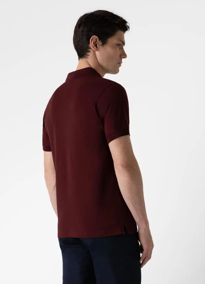 Piqu Polo Shirt Maroon Men SUNSPEL Polo Shirts