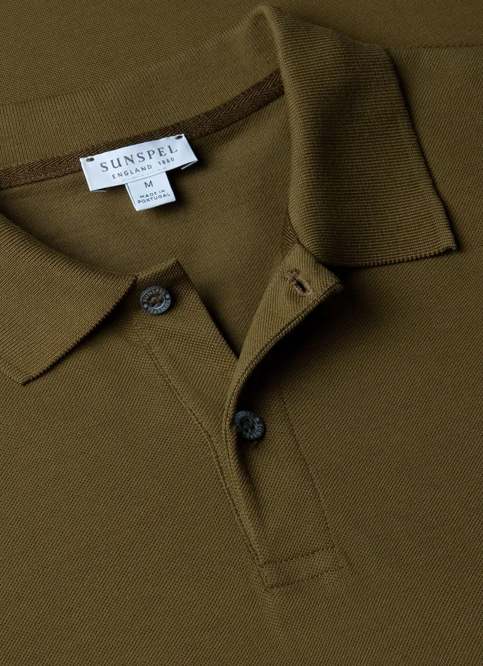 Piqu Polo Shirt Olive Green Polo Shirts ussunspel Men Piqu Polo Shirt Olive Green Polo Shirts ussunspel Men