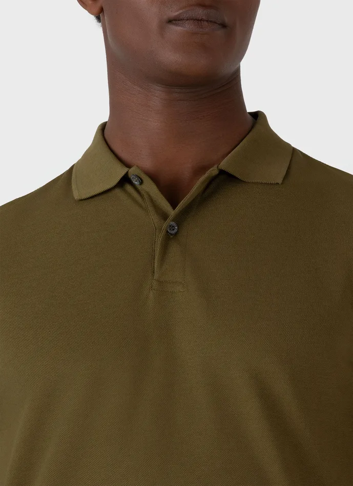 Piqu Polo Shirt Olive Green Polo Shirts ussunspel Men Piqu Polo Shirt Olive Green Polo Shirts ussunspel Men
