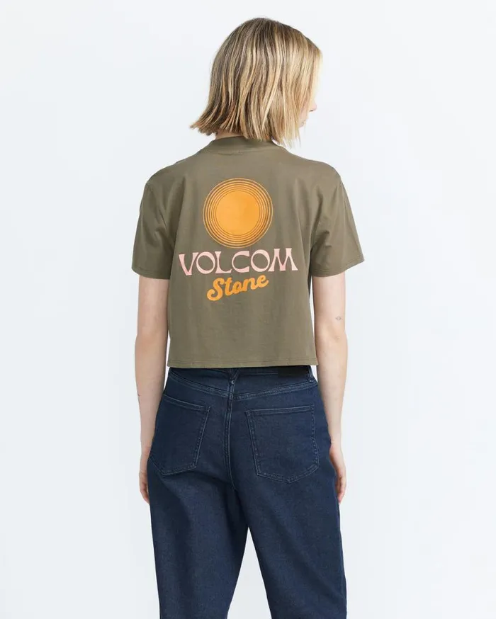 Pocket Dial Tee 8211 Army Womens Volcom Tops