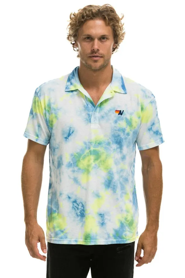 Polo 8211 Tie Dye Yellow Women Aviator Nation Tees