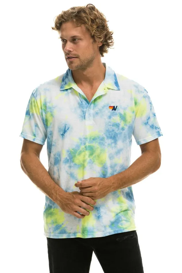 Polo 8211 Tie Dye Yellow Women Aviator Nation Tees