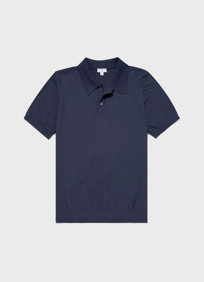 Polo Shirts Ice Cotton Polo Shirt Slate Blue ussunspel Men