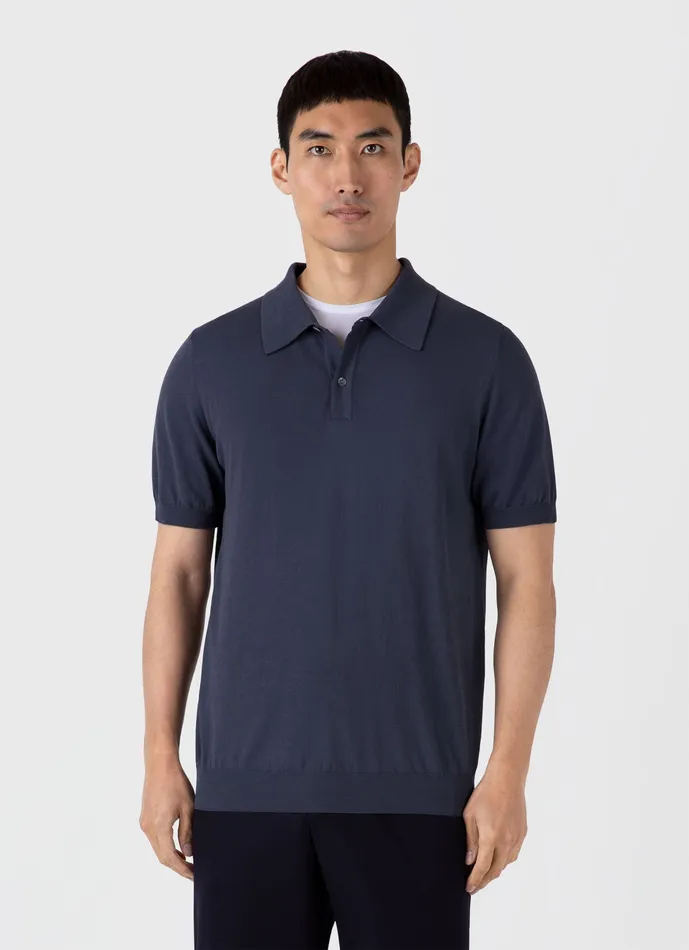 Polo Shirts Ice Cotton Polo Shirt Slate Blue ussunspel Men Polo Shirts Ice Cotton Polo Shirt Slate Blue ussunspel Men