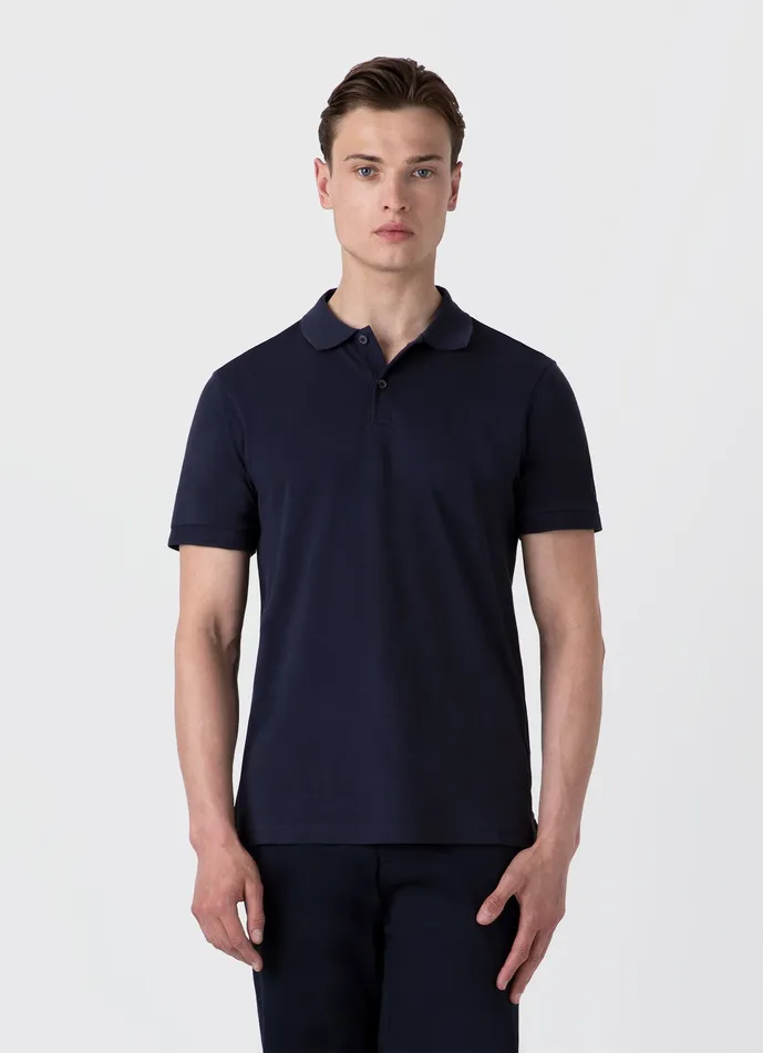 Polo Shirts ussunspel Men Piqu Polo Shirt Navy Polo Shirts ussunspel Men Piqu Polo Shirt Navy