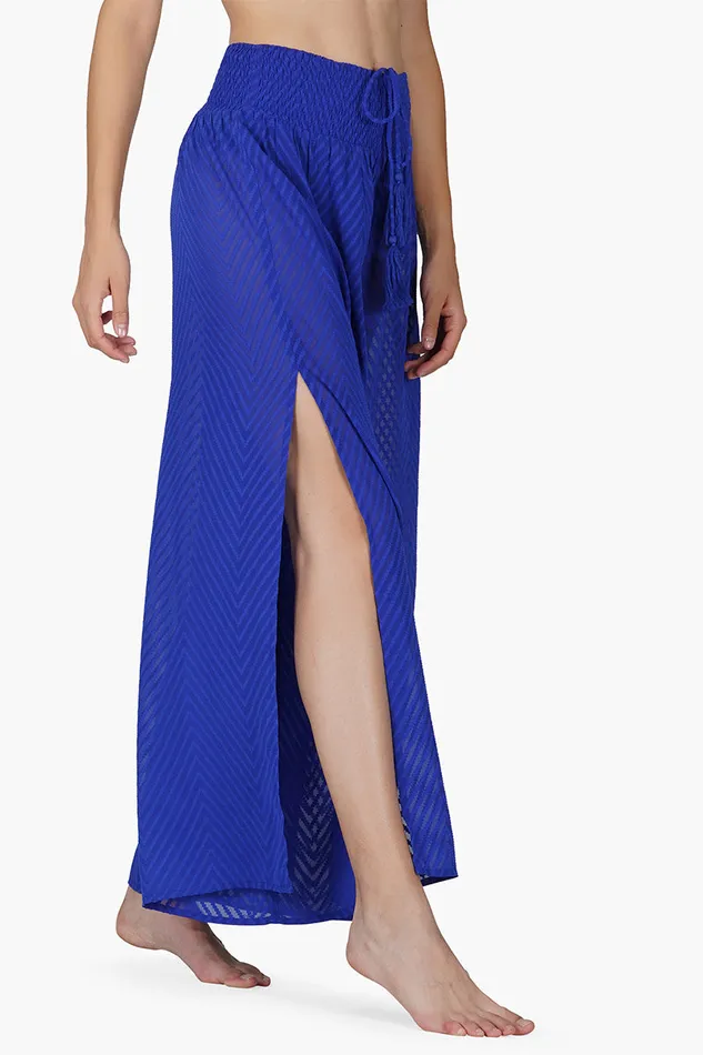 Princess Blue Chevron Pants Pants America and Beyond Women