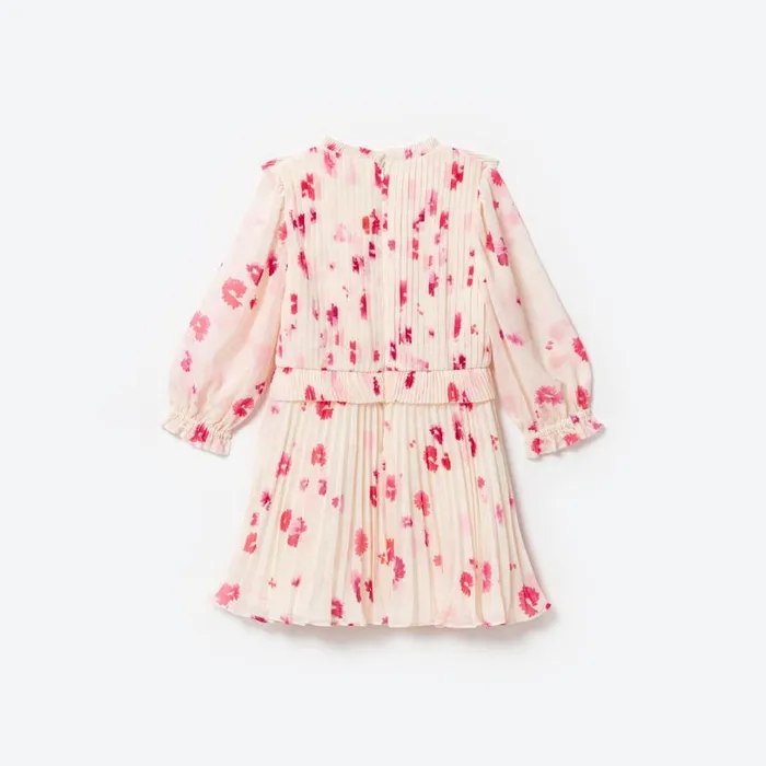 Printed Chiffon Mini Dress Kids Self Portrait Party Dresses