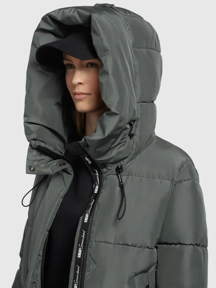 Puffer Coats Women KHUJO Mantel SOULANI3 Grau Grau