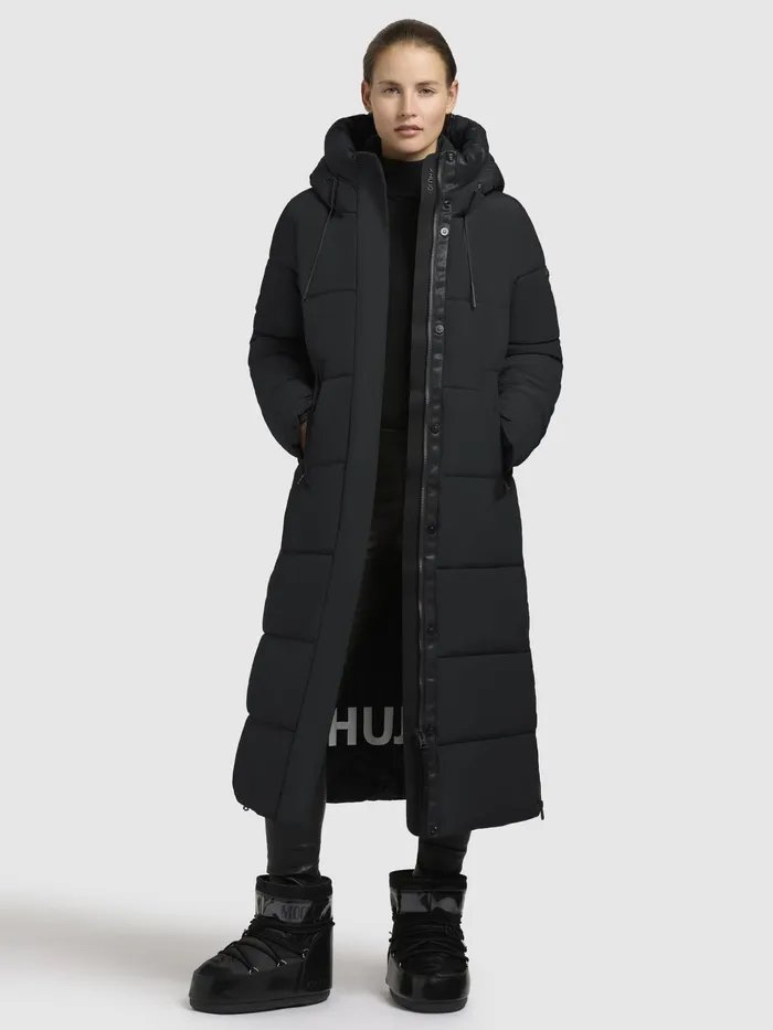 Puffer Coats Women Mantel KALEY Schwarz Schwarz KHUJO