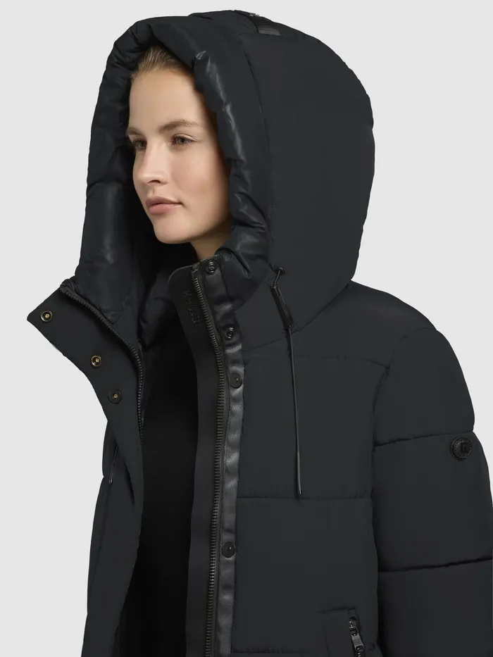 Puffer Coats Women Mantel KALEY Schwarz Schwarz KHUJO