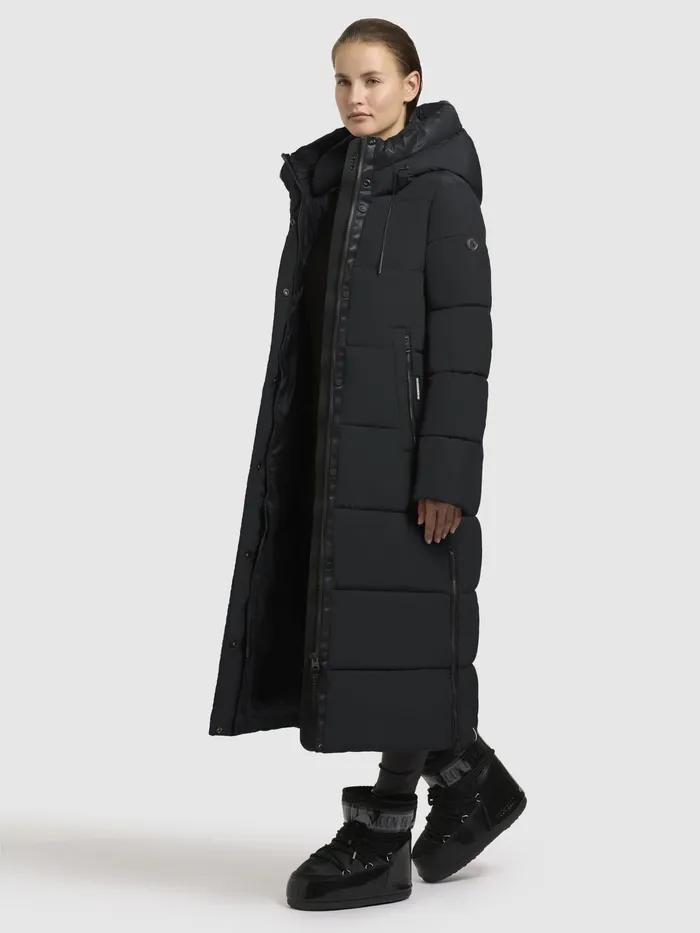 Puffer Coats Women Mantel KALEY Schwarz Schwarz KHUJO