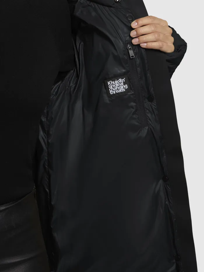 Puffer Coats Women Mantel KALEY Schwarz Schwarz KHUJO