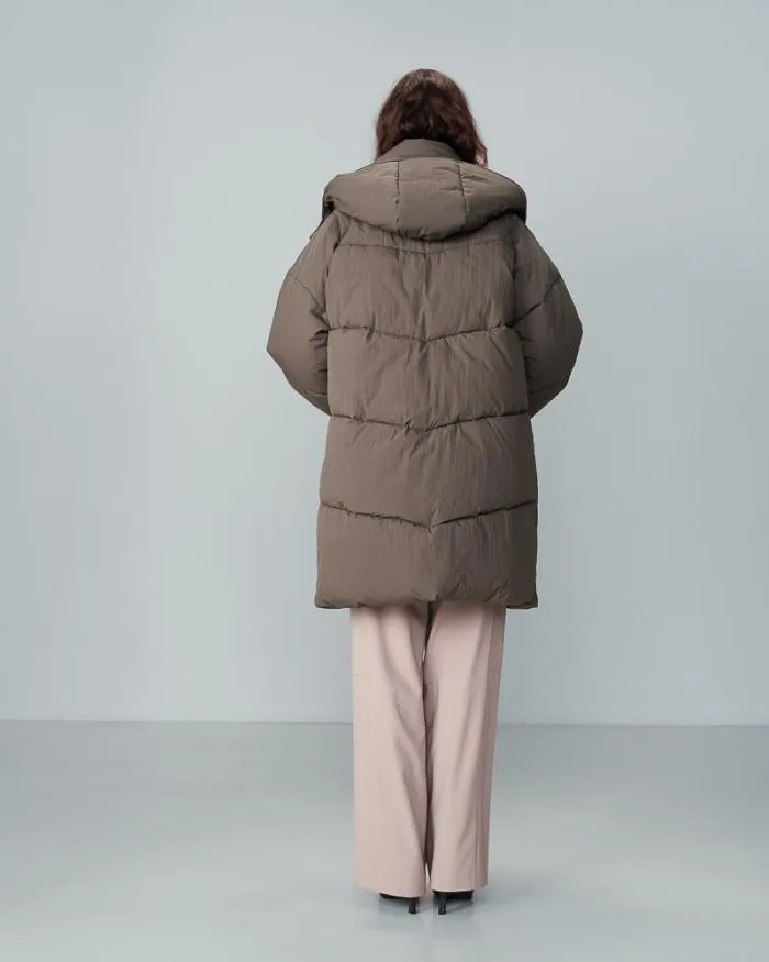 PUFFER JACKET KAKI NORTH Shop Grace and Mila Puffer Jackets