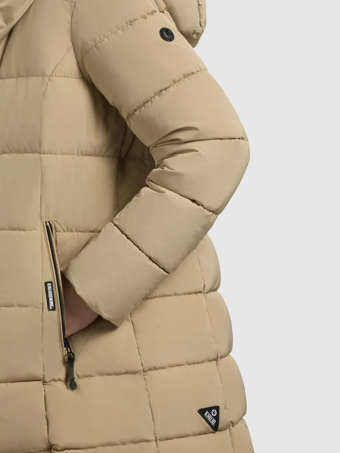 Puffer Jackets KHUJO Women Jacke TENX Sand Sand